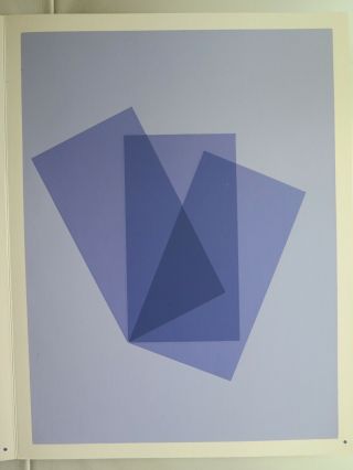 Josef Albers Silkscreen Folder X - 1 Left/Right Interaction of Color 1963 3