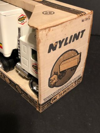 Vintage Nylint Crost Seeds GMC 18 Wheeler Steel Semi Truck 911 - z Farm 7