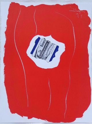 Robert Motherwell Abstract Expressionist Lithograph From Xxe Siecle 1973