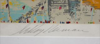 LEROY NEIMAN - Chicago Artist - Hand Signed LIM.  ED Silkscreen - Montreal Olympics - 2