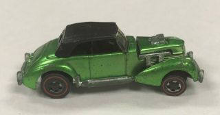 Hot Wheels 1970 Mattel Redline Classic Cord Green Diecast Metal Toy Car