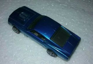 Hot Wheels Redline - 1968 Custom Mustang In Spectraflame Blue - Usa -