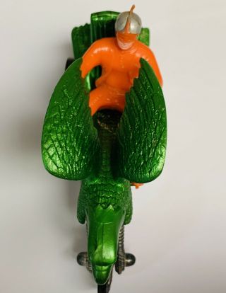 Hot Wheels Redline Rrrumblers Green Bold Eagle w/ Orange Rider Rare ‘72 Trike 6