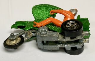Hot Wheels Redline Rrrumblers Green Bold Eagle w/ Orange Rider Rare ‘72 Trike 7