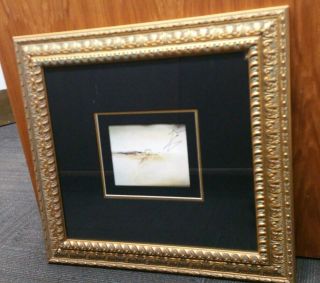 Framed Salvador Dali Hand Signed Signature The Phantom Wagon Print W/ C.  O.  A