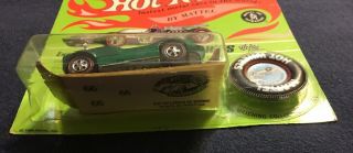 1969 Hot Wheels Chaparral 2G Spectraflame Green Blister Pack HK Redline 4