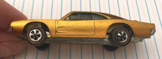 Hot Wheels Redline 1969 US Honey Gold Custom Dodge Charger with White Interior 3