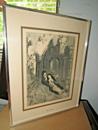 Marc Chagall " The Marriage " - Etching 15 " X 19 " Framed