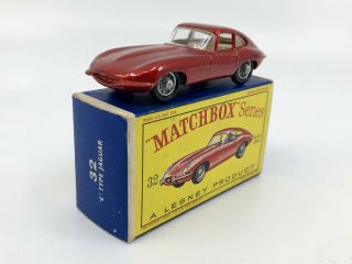 Matchbox Series Moko Lesney “e Type” Jaguar Nmib 32