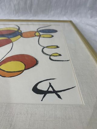 Alexander Calder Spirales Color Lithograph Limited Ed.  Of 1,  000 Stone Signed 3