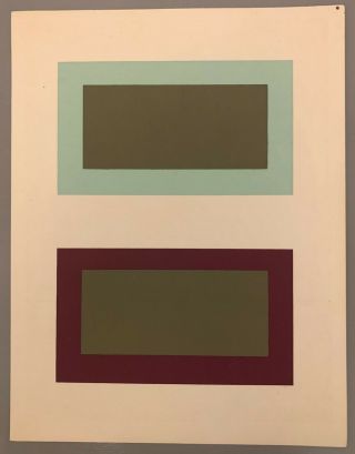 Josef Albers,  4 Silkscreens,  Interaction of Color 1963 3