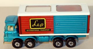 Dte Lesney Matchbox Superkings Sk - 14 Blue Rear Axle Cover Lep Freight Truck