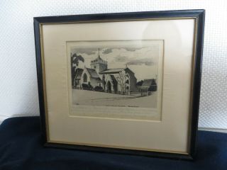 John Taylor Arms Britford Church Sketch 1945 Edition Of 23