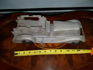 Wyandotte Marx Girard Pressed Steel Toy Truck Car Windup Toy old USA fire truck 5