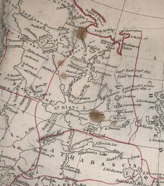 1834 Baldwin Cradock Map British North America Landmarks Antique 4