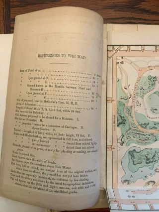 2 1860 Maps York Central Park,  Olmstead & Vaux 3rd Report Commissio 8