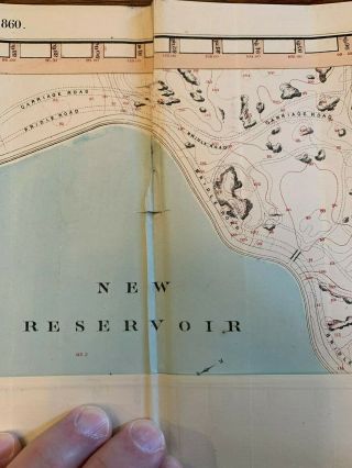 2 1860 Maps York Central Park,  Olmstead & Vaux 3rd Report Commissio 9