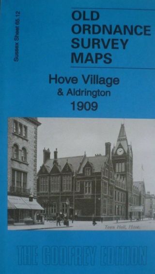 Old Ordnance Survey Maps Hove Village & Aldrington Sussex 1909 Godfrey Edition