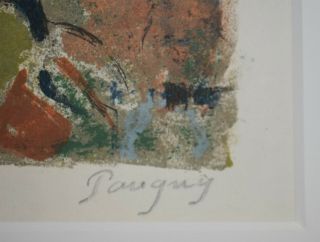 Listed French Artist Jean Pougny,  Signed Color Lithograph 4