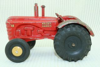 Lincoln Toy Massey Harris 44 farm Tractor - Made in Canada - pressed steel 3