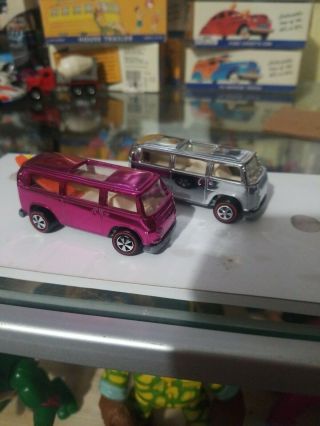 Redline Hotwheels Pink And Chrome Beach Bombs Rear Loader Htf