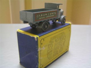 Matchbox Models of Yesteryear Y6 AEC Lorry Osram Lamps dark gray NMIB 4