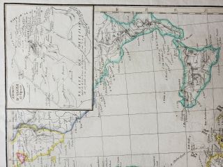 Antique Map of Northern Africa,  the Iberian Peninsula and Mediterranean 7