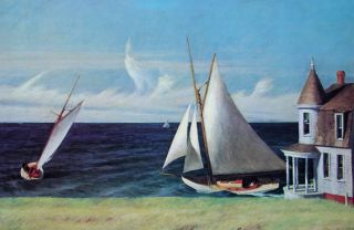Edward Hopper 19x25 Art Print The Lee Shore,  Cape Cod 1941 - Special Poster
