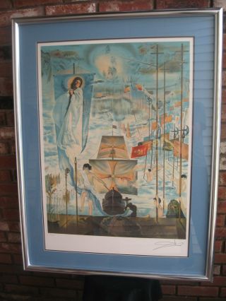 Salvador Dali Discovery Of America By Christopher Columbus 160/300 Colour Litho