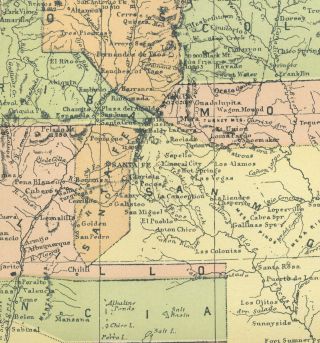 Antique Color Map of MEXICO 1875 - 89 Encyclopaedia Britannica 2