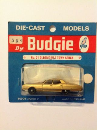 Vintage Budgie No 21 Rare 1968 Oldsmobile 98 Town Sedan Moc Made In England