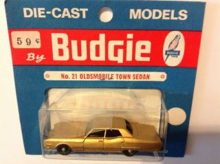 Vintage Budgie No 21 RARE 1968 Oldsmobile 98 Town Sedan MOC Made in England 3