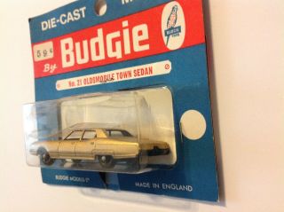 Vintage Budgie No 21 RARE 1968 Oldsmobile 98 Town Sedan MOC Made in England 5