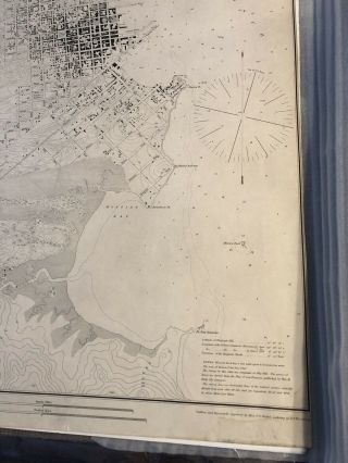 1853 Map of San Francisco Gold Rush era; Antique and printing. 4