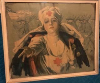 World War I Nurse Red Cross Vintage Photo Portrait