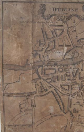 17th Century,  Engraving,  Street Map - 