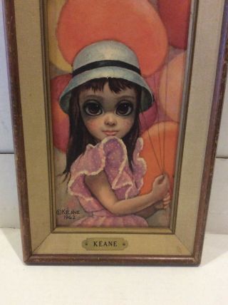 Margaret Keane Big Eyes Vintage 1962 Print “At The Fair” 3