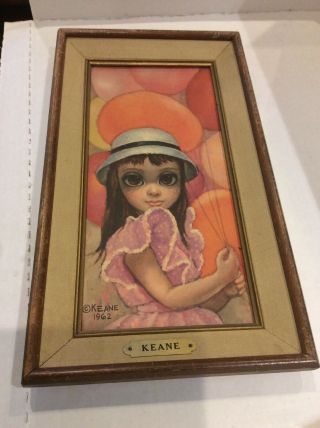 Margaret Keane Big Eyes Vintage 1962 Print “At The Fair” 7