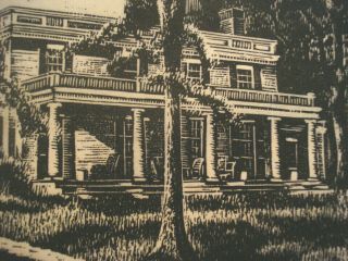 Fine Carroll Thayer Berry Pencil Signed Wood Engraving,  Col.  Black House,  Maine 7