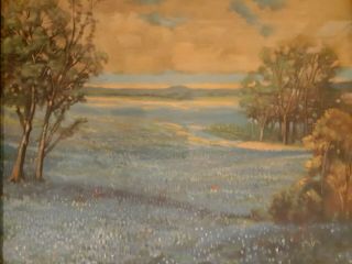 Julian Onderdonk - Vintage Print/Lithograph - Blue Bonnet Field 2