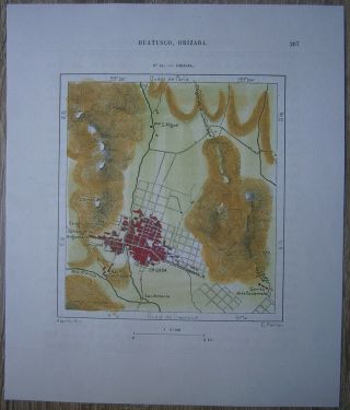 1891 Perron Map Orizaba,  Veracruz,  Mexico (43)