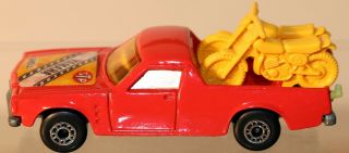 DTE LESNEY MATCHBOX SUPERFAST 60 - C RARE RED YAMAHA HOLDEN PICKUP W/CYCLES PREPRO 2