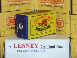 Matchbox Lesney 20b Erf 68g Transport Truck Type C Empty Box Only