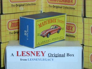 Matchbox Lesney 32b Jaguar E - Type Or Xke Coupe Type D Empty Box Only