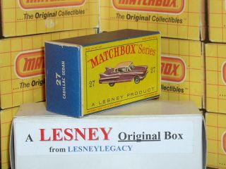 Matchbox Lesney 27c Cadillac Sixty Special Sedan Type D Empty Box Only
