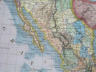 1840 MAP TEXAS REPUBLIC UNITED STATES HOUSTON DALLAS CALIFORNIA MEXICO 5