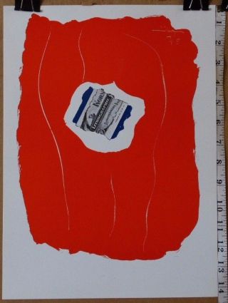 Robert Motherwell 1973 Tricolor Xxe Siecle Mourlot Lithograph