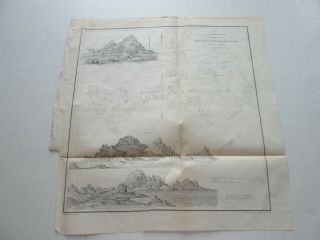 (1) 1855 U.  S.  Coast Survey Chart: " South Farallon Island,  Pacific Ocean "