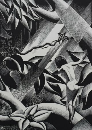 Paul Landacre,  Rima 1936,  Wood Engraving,  American Artists Group,  Print