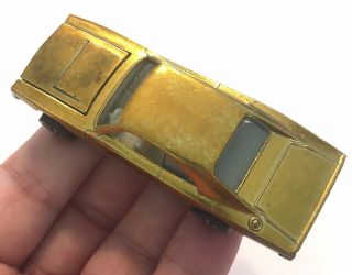 Hot Wheels Redline 1969 Us Gold Custom Dodge Charger With White Interior